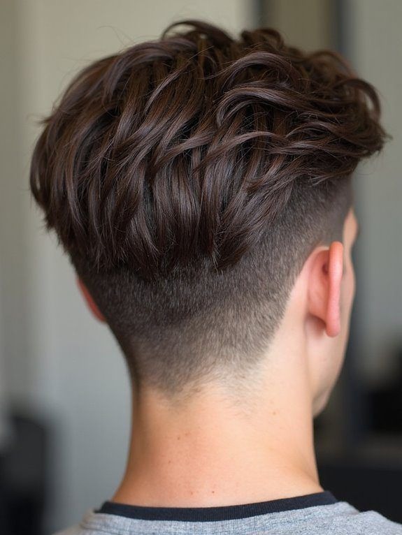 Men's natural brown hair colour with a clean finish