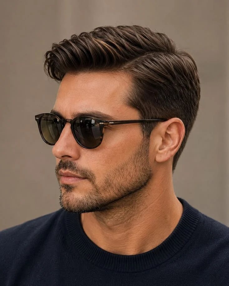 Men's haircut and hair styling at Express Cuts Men's Salon in KR Puram